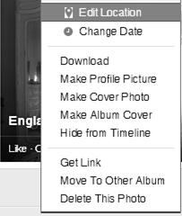 To rename an album Forget to name an album? Click on Timeline, Photos, and on Albums. Click on the Untitled Album title, Edit, type a title, and click on Done.