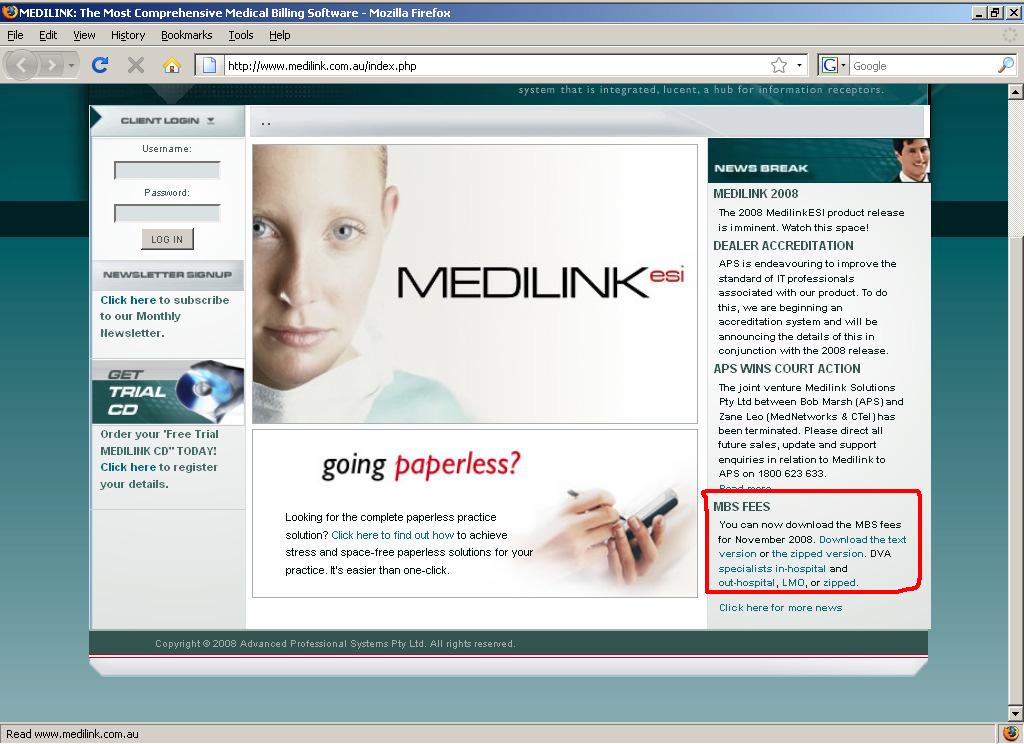 Starting Out Before starting, it s definitely recommended that you have backed up your Medilink data first.