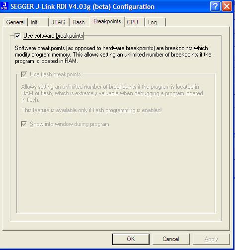 (2) Keil Vision3 Integrated Development Environment In the CPU window, ensure it