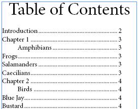 Guide Adobe InDesign 16. Click OK to close the Table Of Contents. The second level heading in the table of contents is updated (Figure 46). 17.