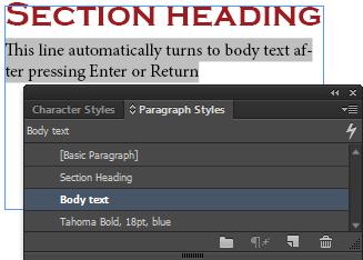 Guide Adobe InDesign 5. Click other categories on the left side of the New Paragraph Style dialog box to set attributes in other categories.