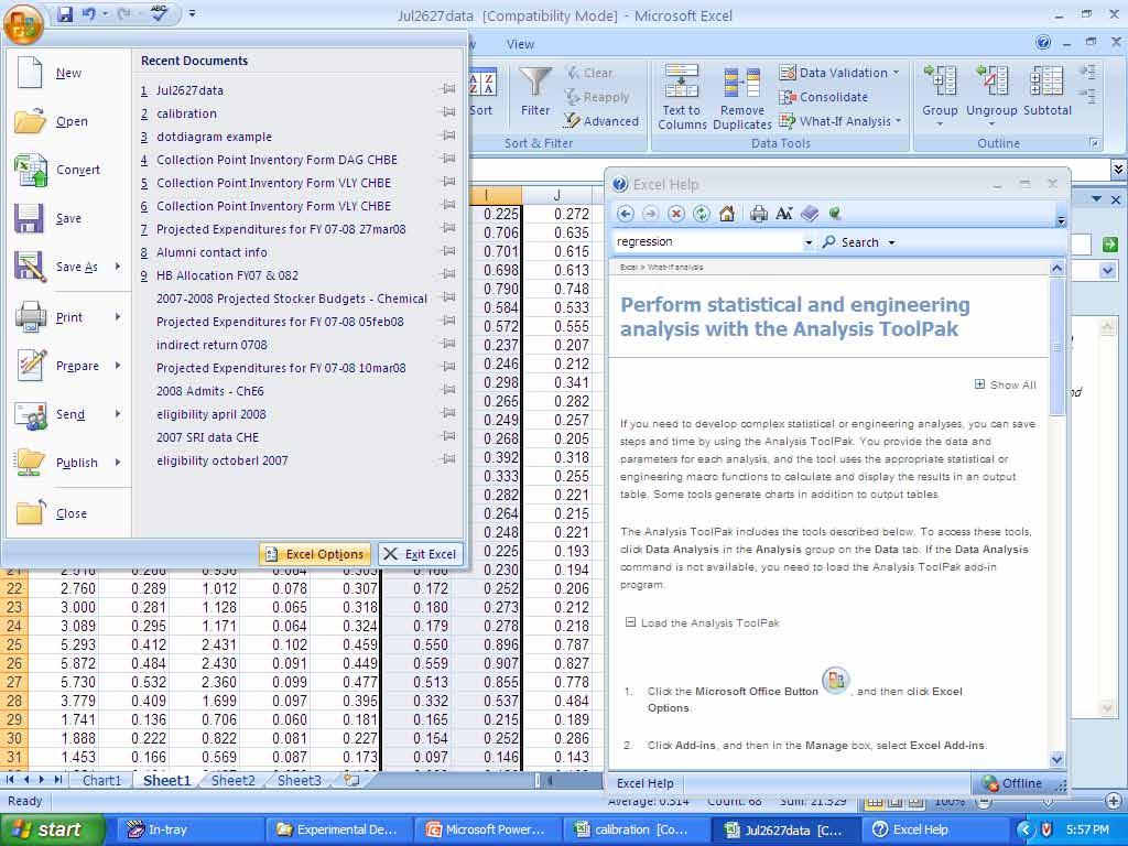 Getting more statistics power from Excel To get more statistics power from Excel, you