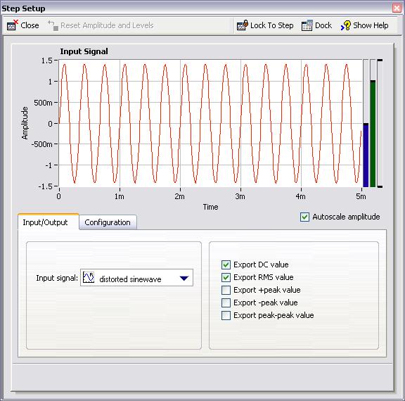 Chapter 4 Working with Projects Figure 4-4. Amplitude and Levels Step Setup Dialog Box 7.