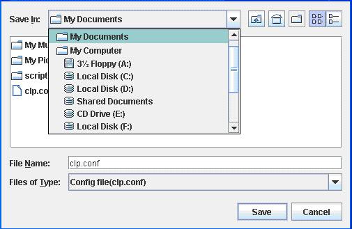 Chapter 5 Creating the cluster configuration data 4. Check the file system and verify if the file (clp.conf) and the directory (scripts) are located in the directory for storing.
