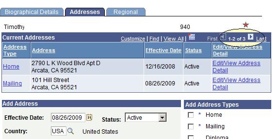 To add a new address type, from the Addresses page,