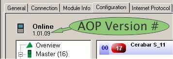 The AOP install file is available on the accompanying CD, or you can download the file from the product website www.hiprom.com. Go to the page for your linking device and click the link for the AOP Setup software on the right side of the page (1788-EN2FFR linking device shown).