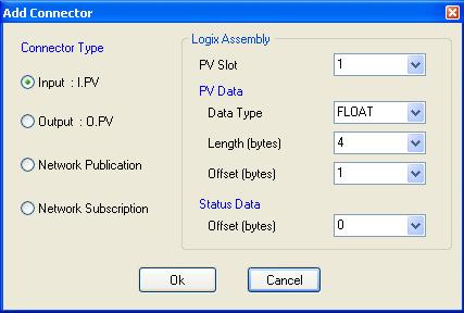 Set Up in RSLogix 5000 Software Chapter 2 Add a Connector Connectors provide a means for transferring data between the block of the field device and the data structure in the controller, as well as