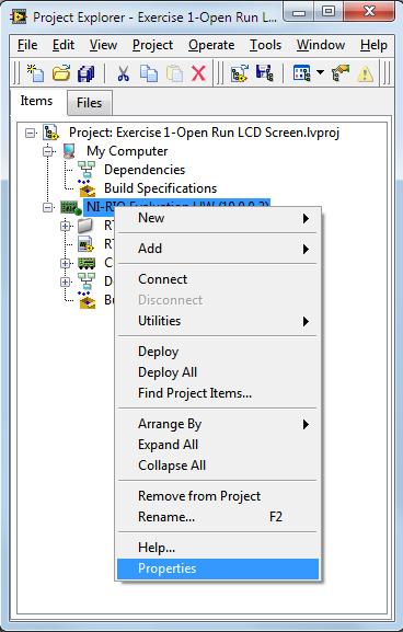 Exercise 1 Open and Run LCD Application Summary In this exercise you are going to open and run a preconfigured application that communicates between the Real-Time Microprocessor and FPGA to scroll