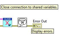 8. Note that the user interface Stop Button Boolean control is located inside this event case, and the case will execute when the user interface detects a value change (push) of the Stop Button.