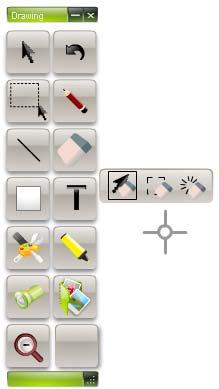 6. Eraser Use the Eraser tool to delete screen objects.