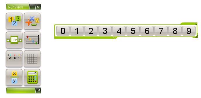 1. Numbers Drag numbers out from the
