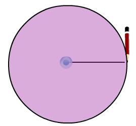 Select the unit of measurement Drag circle Click on the i to