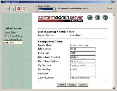 Configuring Content Publisher Before You Begin Before you run the mini-installer, you may want to check the Administration section of your Content Server installation to identify configuration values