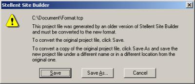 Migrating From a Previous Version Importing Project Files When you open a project file from version 7.2, 7.5, or 7.