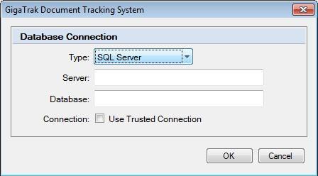 GETTING STARTED CONNECTING TO DATABASE ihen the program first starts, you will be prompted to enter your SQL Server and Database name.