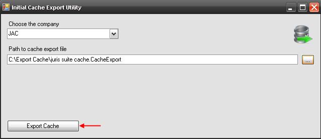 Make sure the folder or drive location has permissions set so that each user performing the import can access the file. Exporting a Cache To export a Cache, perform the following: 1.