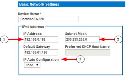 Configure the IPv4 Settings In the IPv4 section, enter or select the appropriate IPv4- specific network settings.
