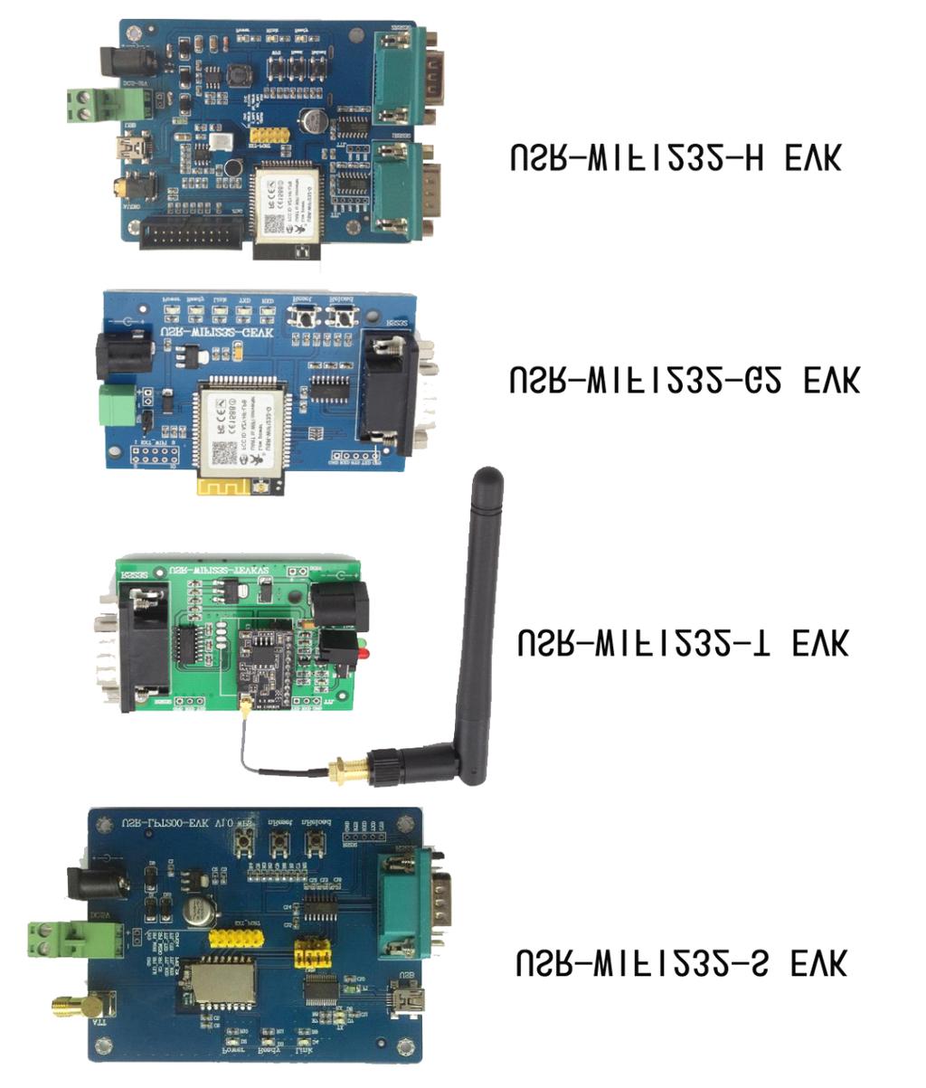 3.5 Evaluation Kit USR provides USR-WIFI232-S/T/G2/H evaluation kit to promote user to comprehend the product and develop the detailed application.