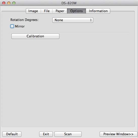 Scanner Calibration Calibration using software (for Macintosh) a