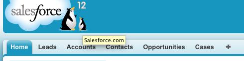 2. Add Web Tabs in Salesforce for Email Messages and MME 2.1. Click the + sign on web tabs bar (at right of Home, Leads, ) 2.2. Click "Customize My Tabs" (button positioned in the right side) 2.