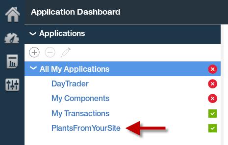 62 You are returned to the Application Dashboard.