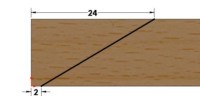 Click Spline Sketch toolbar. (S) on the Side face Fig. 1 Step 2. Draw a 2 Point Spline on the edges of the Fuselage Blank, Fig. 3. Press Escape to end spline. Step 3.