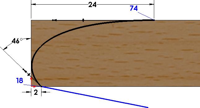 D. Lines. Step 1. Click Line Sketch toolbar. (L) on the Step 2. Draw a line part way across bottom edge of Blank and line up at angle to rear edge, Fig. 14 and Fig. 15.