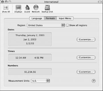 Mac OS X Basics 9 Task 4 Figure 4-2: The Time Zone is set using the map or the drop-down list. 7.