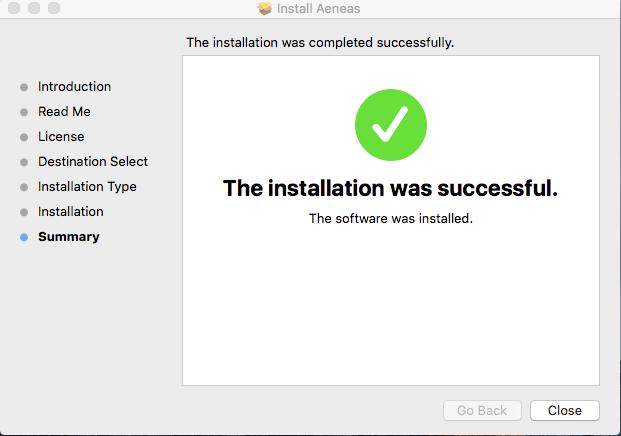 When the application completes successfully, the original screen will show: 8.