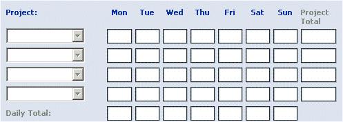 Creating a Timesheet When you create a new project based on the Timesheet project, you must add the timesheet to a Web view of the new project.