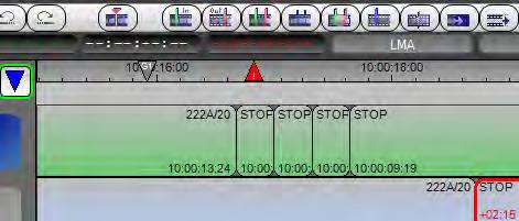 For this reason, the user is warned as follows when consecutive clips of less than 10 frames are detected in the timeline: A red triangle is