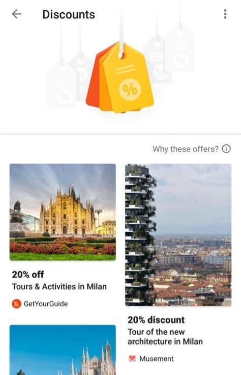 Google Trips uses Musement to inspire their users
