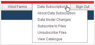 3 Accessing Data Subscription Services This section assumes that you have already logged into the MMS Web portal, refer to the Web Portal Login User Guide if you require help to log in.
