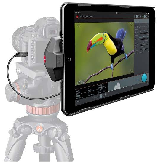 DIGITAL DIRECTOR DIGITAL DIRECTOR is the only Apple certified (MFi - Made for ipad Certification) electronic device that connects your camera and ipad to help manage the photo and video workflow,
