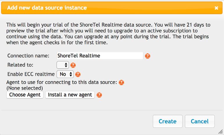 2. Setup Real Time Data Source - Core Customer Once you click Add Data Source Account, a new data source instance dialog box will appear. a. Choose No on Enable ECC realtime (as boxed below) b.
