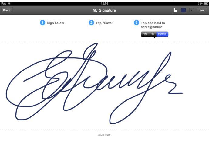 19 Signing documents With PDF Expert you can sign a PDF document or a form by placing your personal signature to appropriate place on a document or to a signature field.