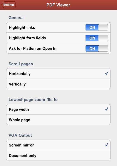 25 PDF Viewer This option allows you to: Enable or disable Highlight links, which gives you an ability to recognize links in PDFs.