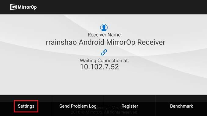 32 WiPG-1600 User s Manual Android Install the MirrorOp Receiver app from the Google