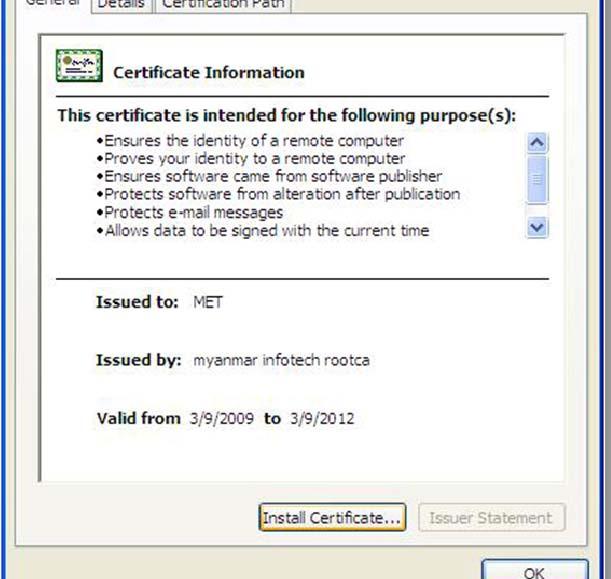 2.1 CA certificate Installation (.