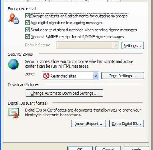 5. When you finished filling Change Security Settings, click OK. 2.