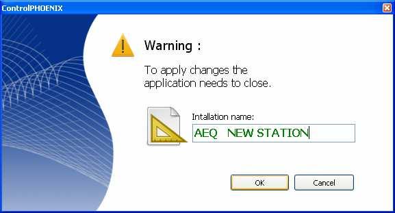 5.1.9.4. Change Installation Name. This option allows you to change the installation name.