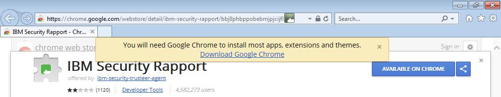 Copy the URL from the address bar and paste it into a Chrome browser to