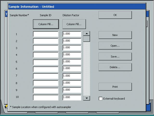 Select up to eight calibration standards and seven different calibration algorithms. Analyze samples manually or fully automate your run with a PerkinElmer autosampler.
