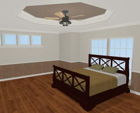 Creating a Trey Ceiling Set the profile s Height to 10", its Width to 4", and its Type as "Crown