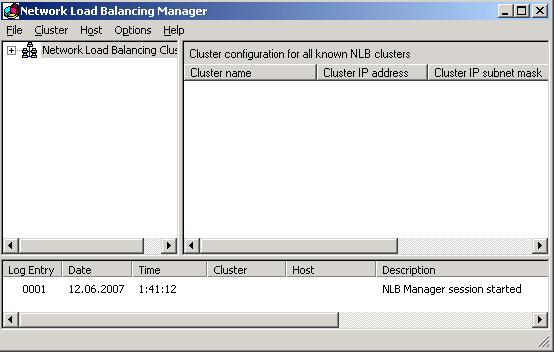Setting Up an NLB Cluster 86 9 Create an NLB cluster using Network Load Balancing Manager and register two hosts (Container 101 and Container 102) in this cluster in the same way you would do it on