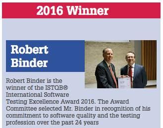 ISTQB AWARD WINNERS Past winners 2015 ISTQB Award Winner: Eric van Veenendaal 2014 ISTQB Award Winner: Capers Jones 2013 ISTQB Award Winner: Harry Sneed