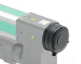 Due to the direct drive of the spindles by means of the servo motor, the efficiency is a lot higher