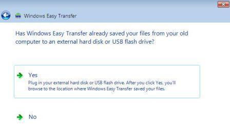 flash drive Navigate to the location where you did save the Windows Easy Transfer file, select the