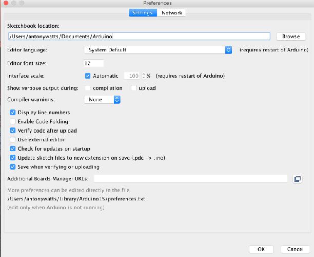 Set-up IDE Create a folder/ directory: Documents/ Arduino Start Arduino