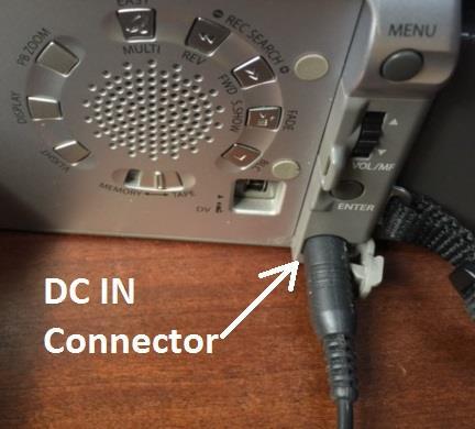 (More on this menu later - See Figure 14) CONNECTING THE CAMCORDER I plugged the AC Power Cord
